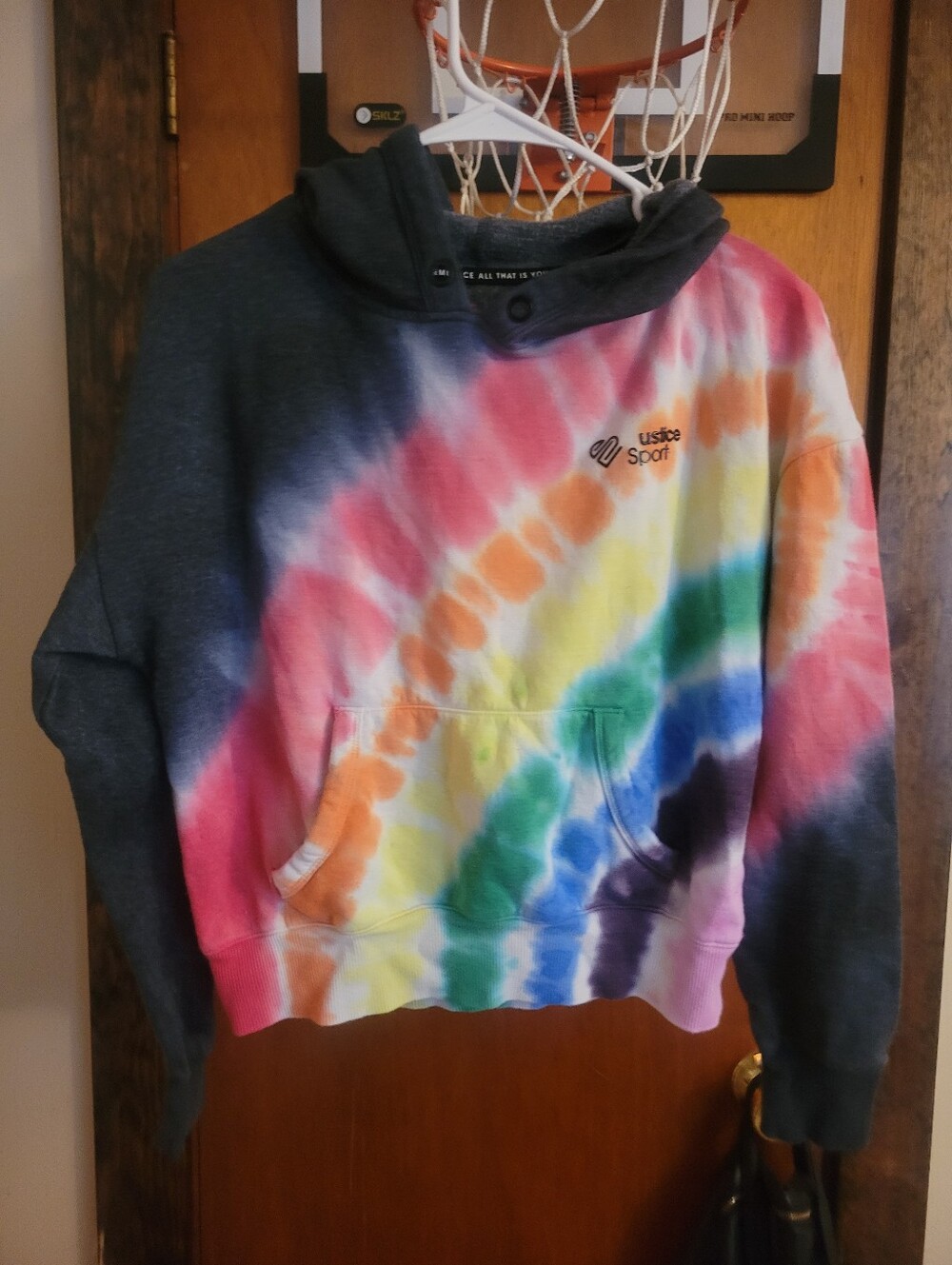 Justice Tie-Dye Crewneck Sweatshirt - Rainbow Colors